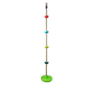 2Kids Toys Children's climbing rope with discs coloured